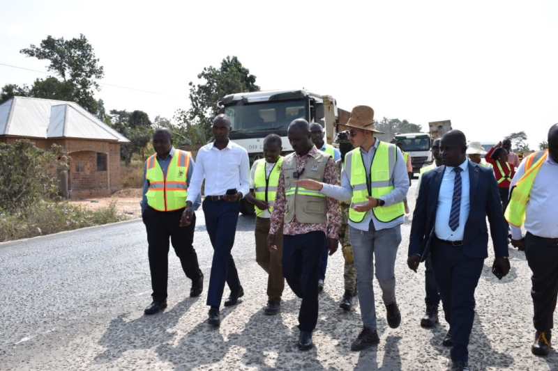 Minister pleased with progress on Mityana-Mubende road